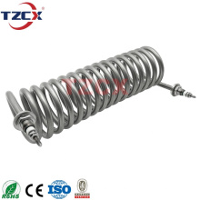 CE certified customized stainless steel electric tubular spiral shaped heater heating element